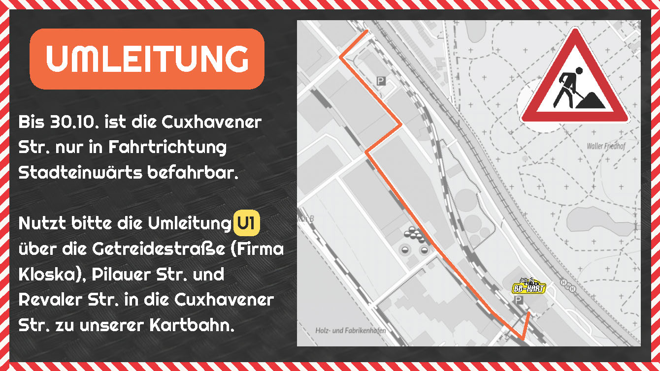 BB Kart Verkehrshinweis
